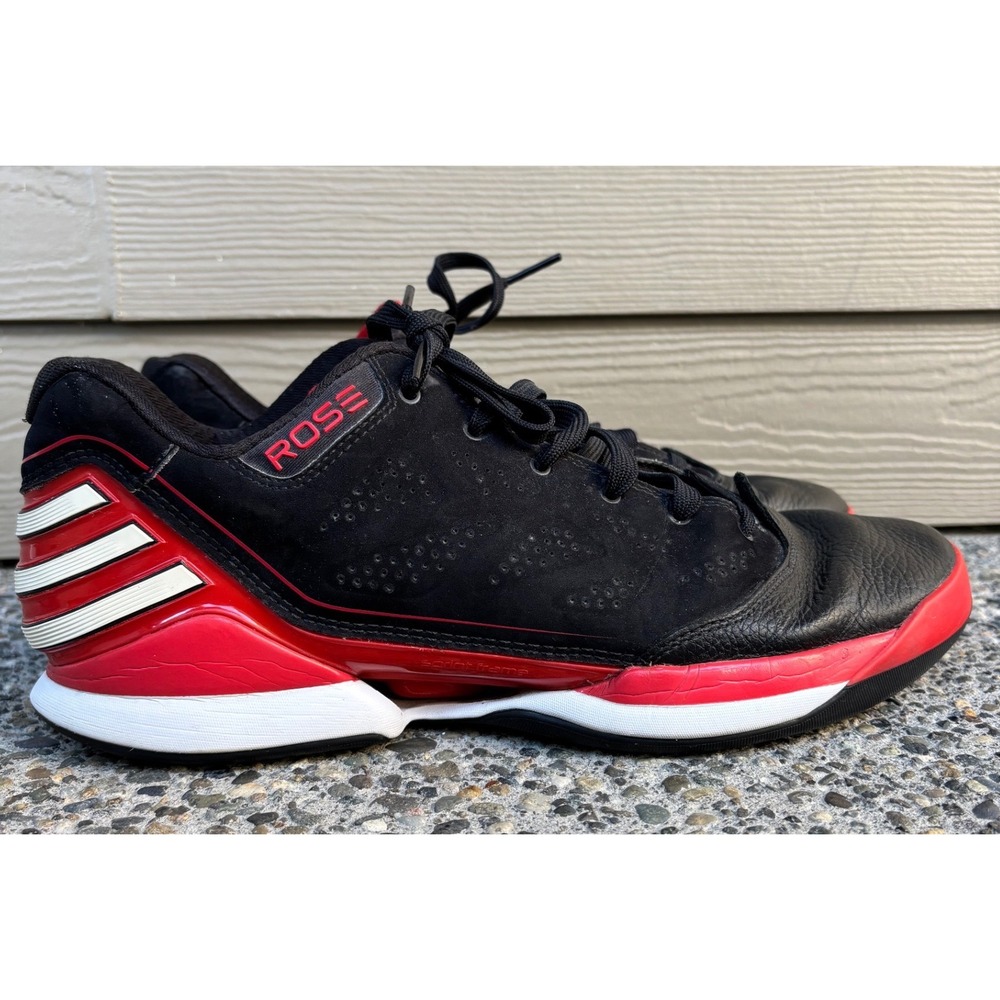Men's adidas Rose 2.5 Low Chicago Bulls 'Away' Black/Red Basketball Size 12.5